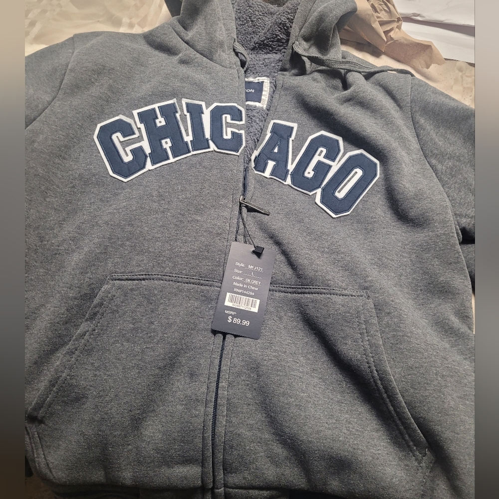 Gray Chicago Hoodie
